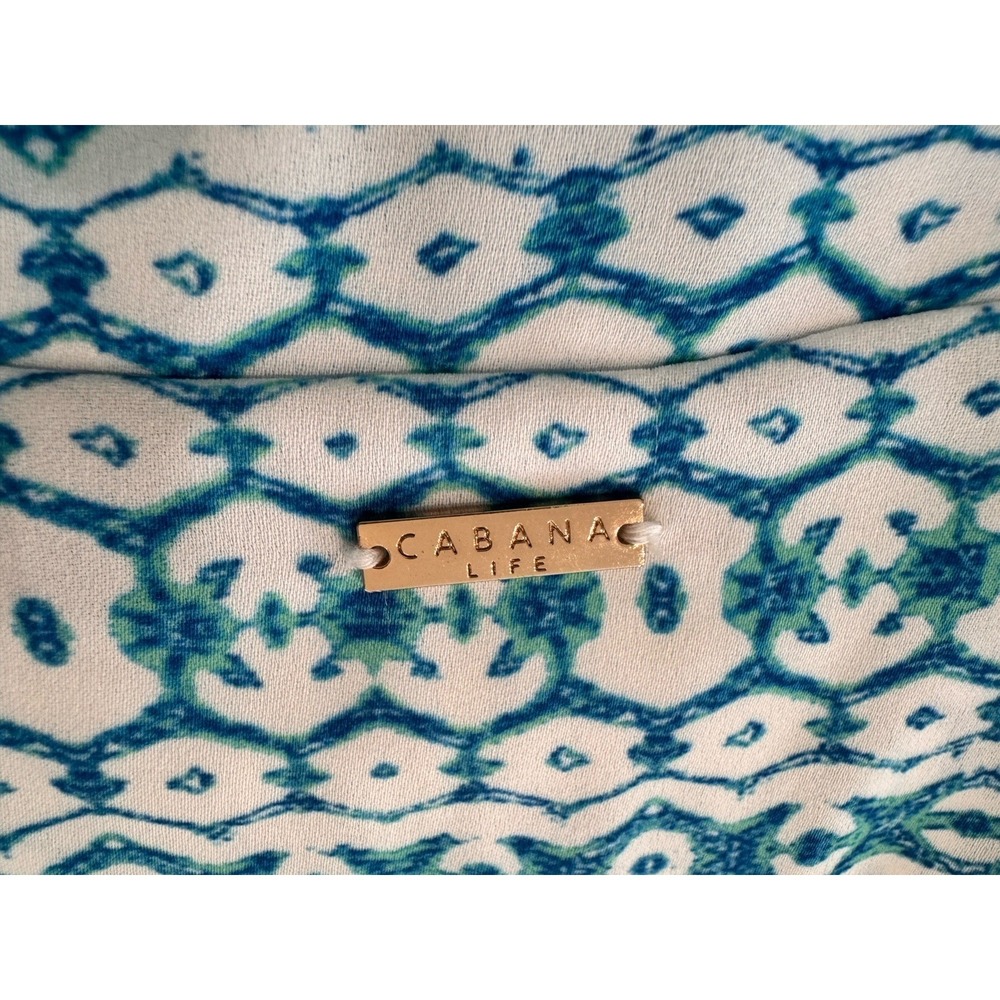 Cabana Life Aruba Blues Tassel Wrap Romper by Cabana Life. Size S UPF 50 Resort - Picture 12 of 15